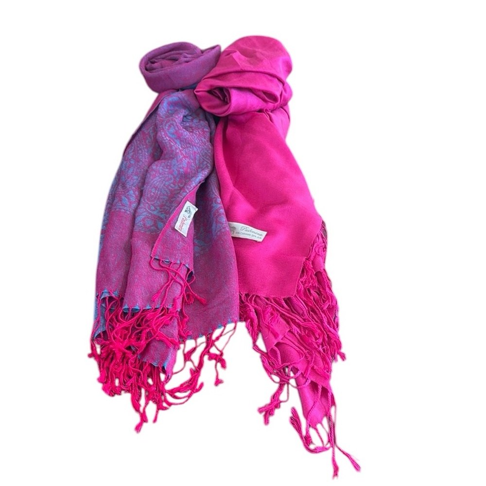 Bundle of 2 Pashmina Scarves Wraps